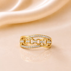 Zircon Ring-442 (Golden)