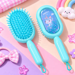 Kids Glitter Hair Brush (Blue)