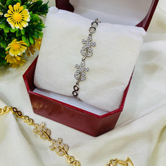 Zircon Bracelet-05 (Silver)