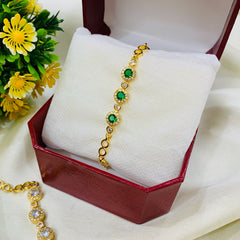 Zircon Bracelet-08 (Green)