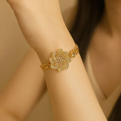 Zircon Bracelet-45 (Golden)
