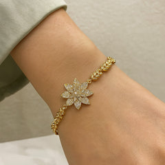 Zircon Bracelet-46 (Golden)