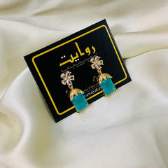 Zircon Earring-111 (Ferozi)