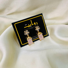 Zircon Earring-111 (Pink)