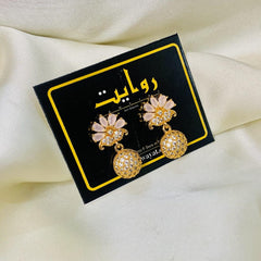 Zircon Earring-112 (Pink)