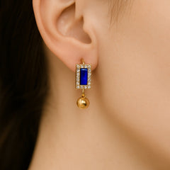 Zircon Hoop Bali-01 (Blue)