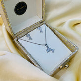 Zircon Locket Set-30 (Silver)