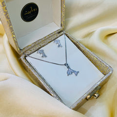 Zircon Locket Set-30 (Silver)