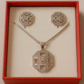 Zircon Locket Set-31 (Silver)