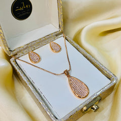 Zircon Locket Set-35 (Golden)