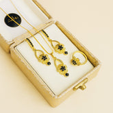 Zircon Locket Set-38 (Black)