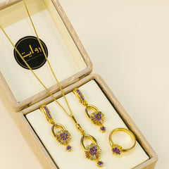 Zircon Locket Set-38 (Purple)