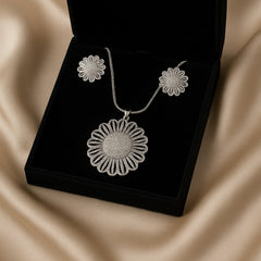 Zircon Locket Set-42 (Silver)