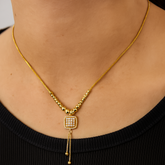 Zircon Pendant-193 (Golden)