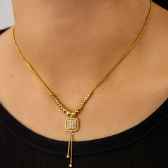 Zircon Pendant-193 (Golden)