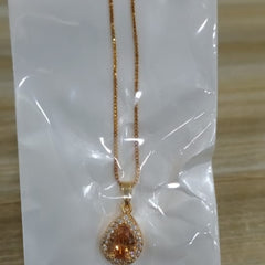Zircon Pendant-210 (Golden)