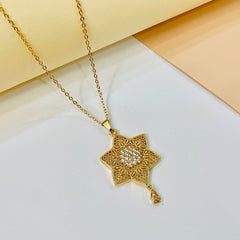 Zircon Pendant-225 (Golden)