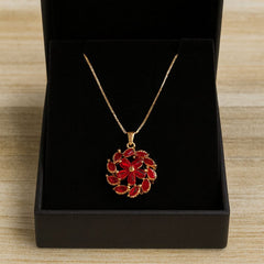 Zircon Pendant-234 (Maroon)