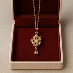 Zircon Pendant-246 (Golden)