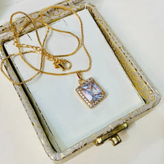 Zircon Pendant-264 (White)