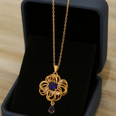 Zircon Pendant-294 (Purple)