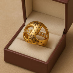 Zircon Ring-101 (Golden)