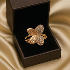 Zircon Ring-107 (Golden)