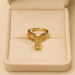 Zircon Ring-129 (Golden)