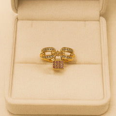 Zircon Ring-129 (Maroon)