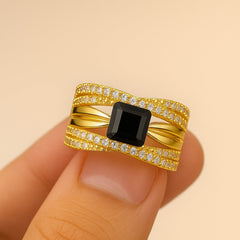 Zircon Ring-138 (Black)