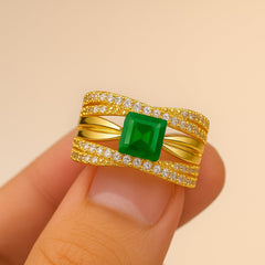 Zircon Ring-138 (Green)