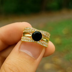 Zircon Ring-139 (Black)