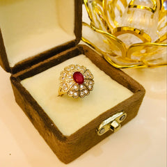 Zircon Ring-46 (Ruby)