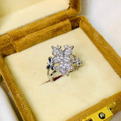 Zircon Ring-54 (Silver)