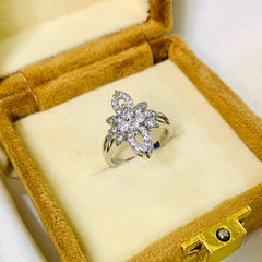 Zircon Ring-58 (Silver)