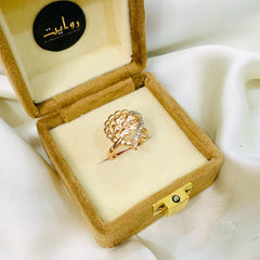 Zircon Ring-75 (Golden)