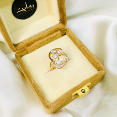 Zircon Ring-76 (White)