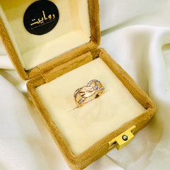 Zircon Ring-80 (Golden)