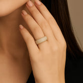 Zircon Ring-98 (Golden)