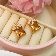 Zircon Studs-75 (Golden)
