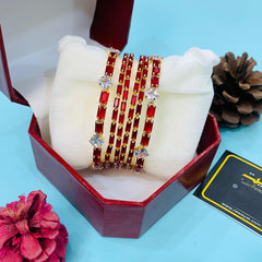 Zircon bangles-22 (Maroon)