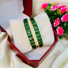 Zircon bangles-23 (Green)