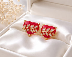 Zircon Fancy Studs-218 (Maroon)