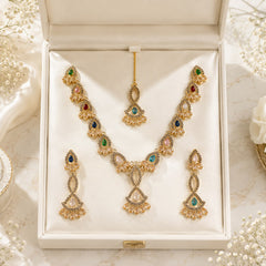 Zircon Necklace-53 (Multi)