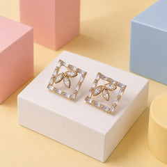 Zircon Earring-173 (White)