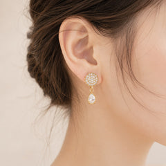 Zircon Earring-168(White)