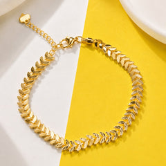 Gold Plated Bracelet-08 (Golden)