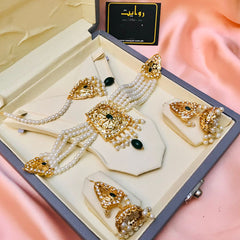 Hyderabadi Choker Set-26 (Green)