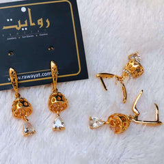 Printed Jhumki - Rawayat Jewelry