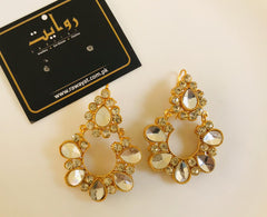 Sheesha Kundan Earring-02 - Rawayat Jewelry
